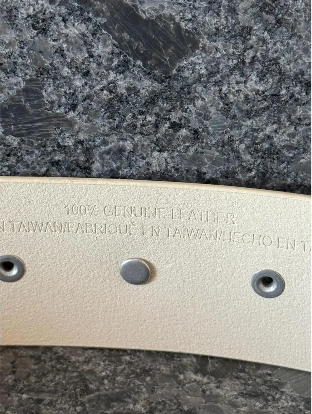 Anthropologie Women's Cream and Gold Belt